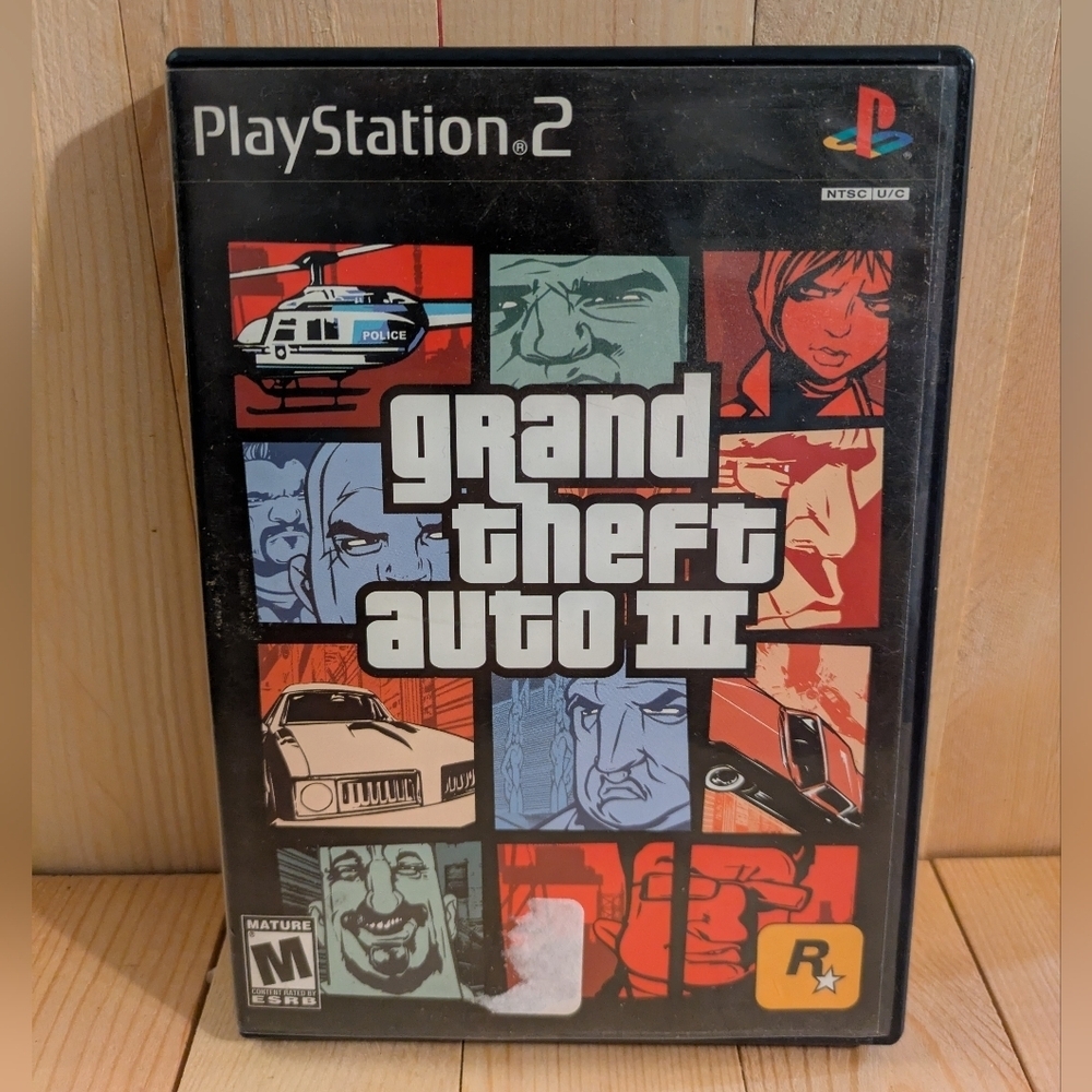 Grand Theft Auto III for Sony 2 - Black Used Game